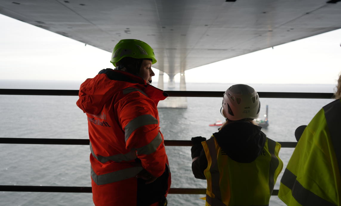 11-årige Lilli fik en unik oplevelse inde i Storebæltsbroen